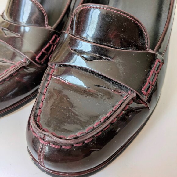90 MICHAEL KORS Buchanan Patent Loafer wine burgundy - Picture 5 of 8
